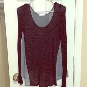 Black and green sweater with cute back